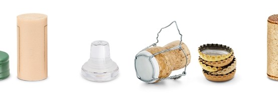 Weinverschluss - Korken, Kronkorken, Schraubverschluss, Glasverschluss